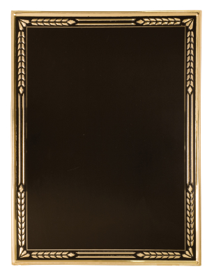 OCRF1-57 - 5" x 7" Gold/Black Plate - Click Image to Close
